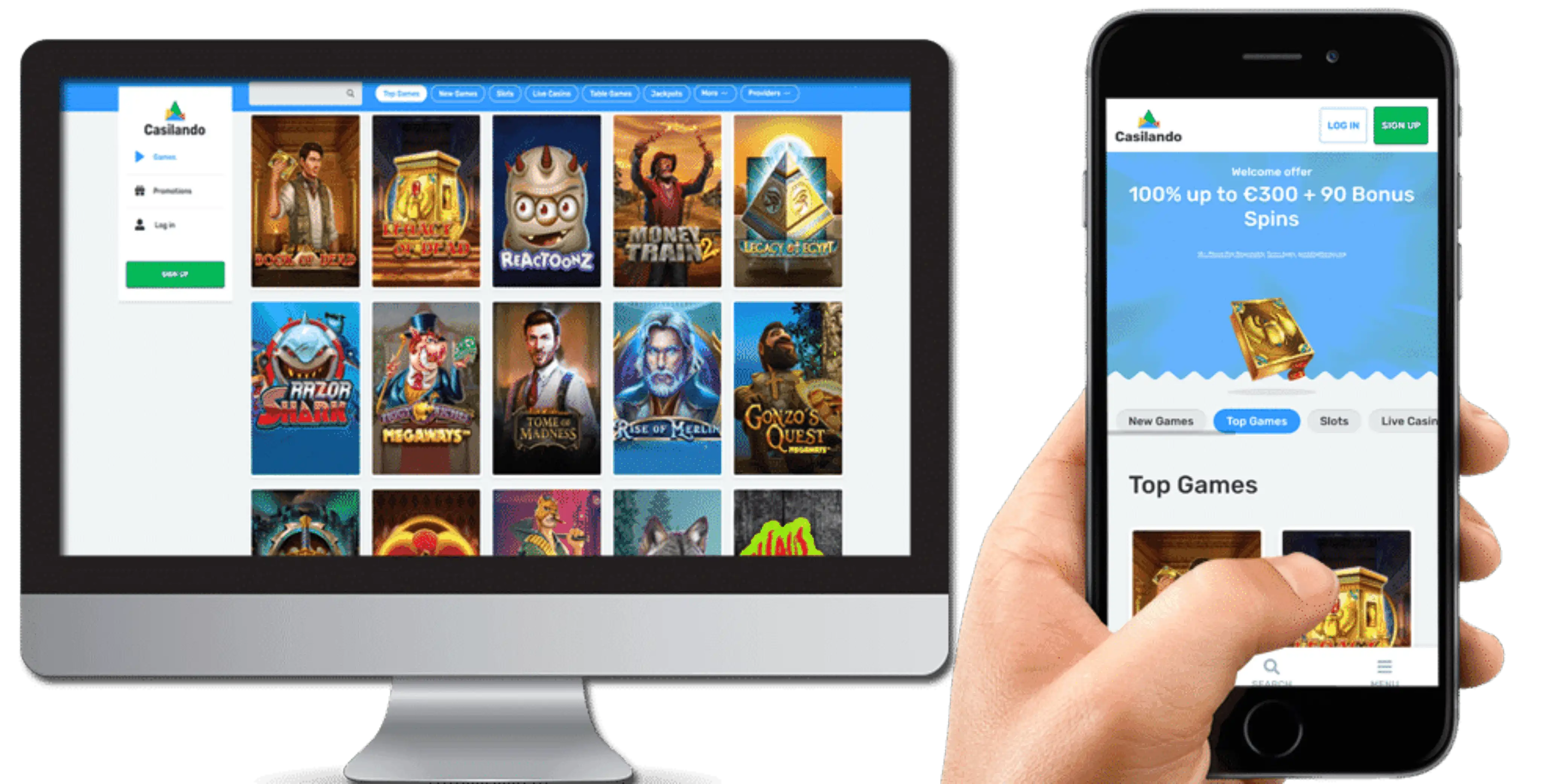 Casilando Casino App Screenshot